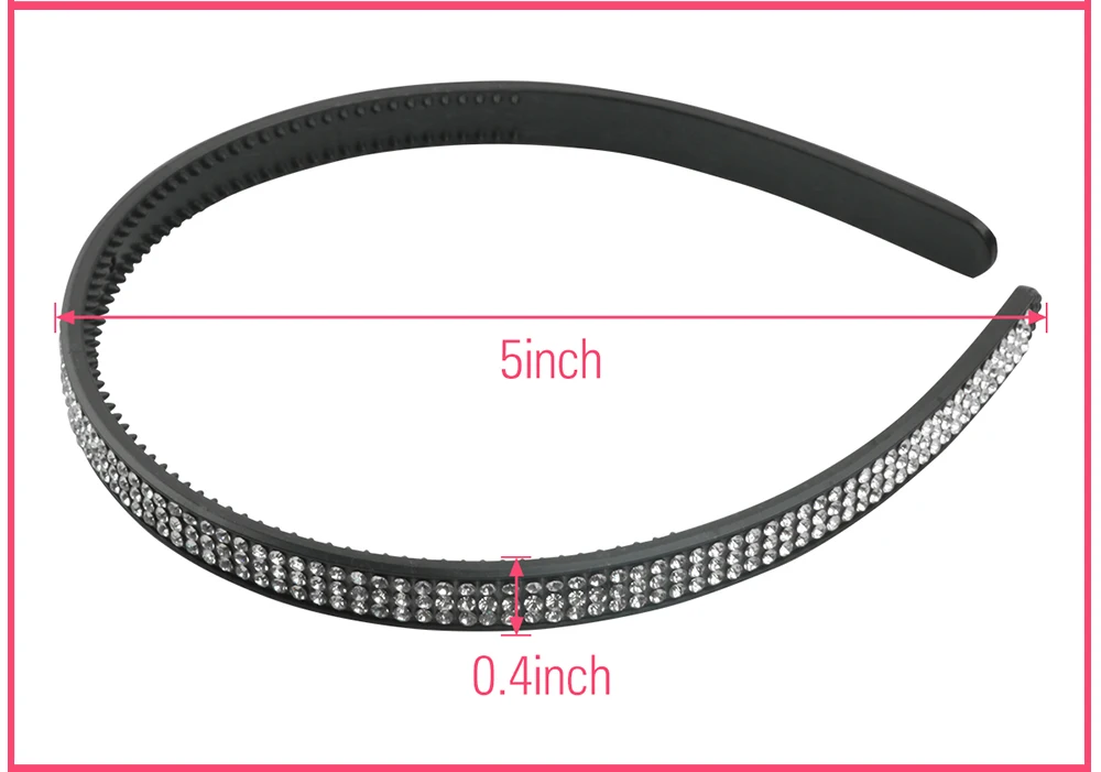 XIMA 1 шт. Для женщин повязка Дети Пластик обручи для волос со стразами для девочек вечерние Hairbands аксессуары для волос
