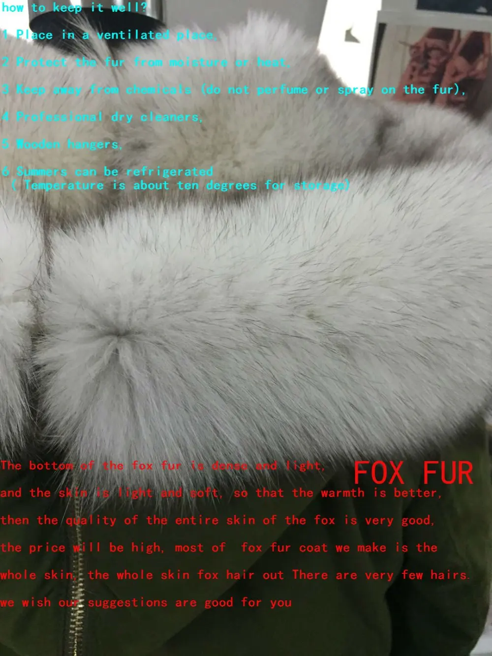 Discount Arlenesain custom Real Fur Parka Winter Women Jacket Fashion Genuine Fox Fur Parka With Real Rabbit Fur Lining Fur Coats 4