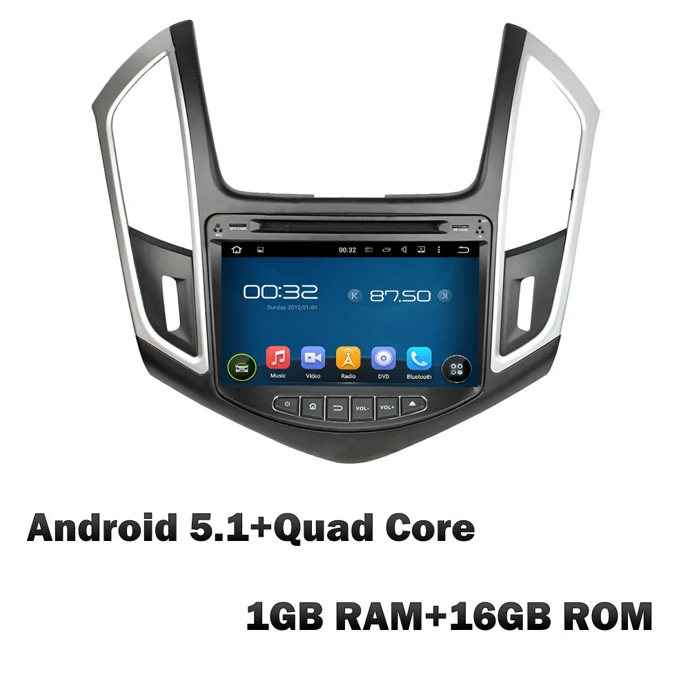 KLYDE " Android 8,0 4G WI-FI Octa Core PX5 4 Гб Оперативная память 32 GB Встроенная память Автомобильный мультимедийный DVD плеер радио для Chevrolet Cruze 2013 - Цвет: Android 5.1
