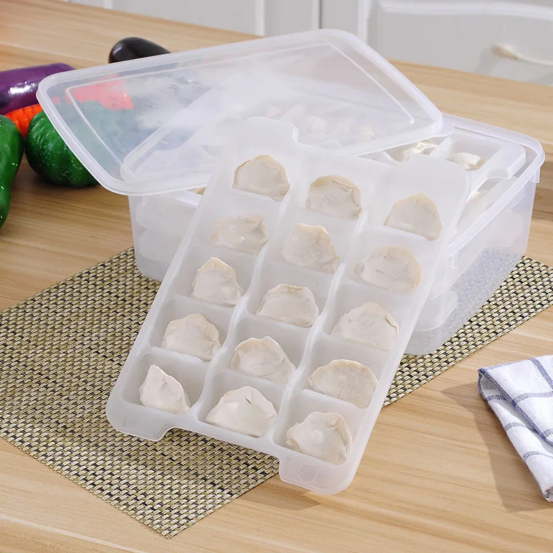 

Kitchen non-stick bottom dumplings storage box, microwave oven, dumpling tray