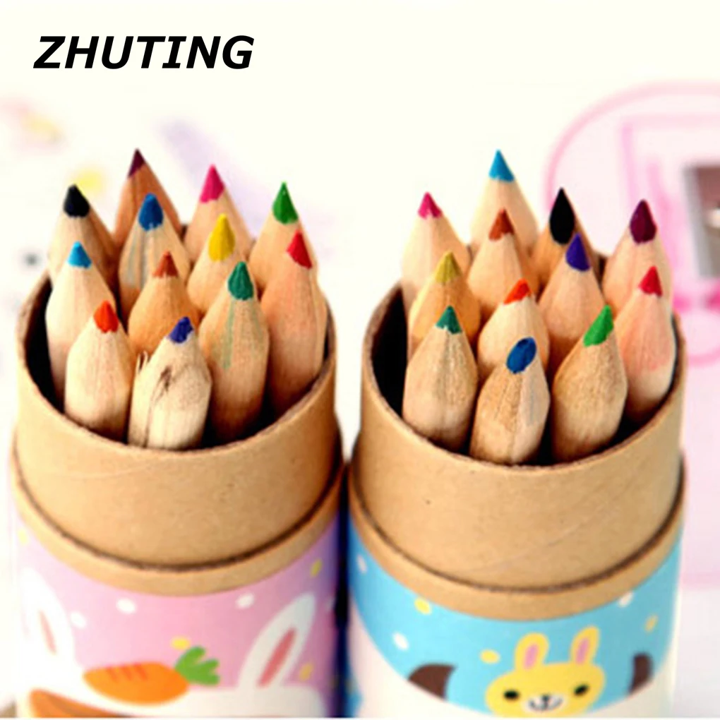 ZhuTing 12 pz bambini studenti non tossico matita di colore disegno pittura penna graffiti scuola d arte per bambini pastello regalo in ZhuTing 12 pz