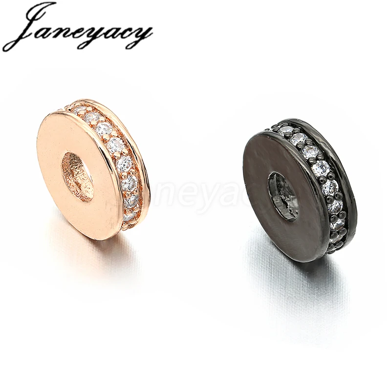

Fashion Brass Cubic Zirconia Accessories Connector Round DIY Necklace Pendant Accessories Jewelry Making L3*W10mm Accesorios
