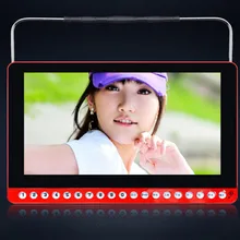 2017 Nova 13 polegada DVD player Portátil HD 1280×720 P video game velha máquina homem Falante FM rádio móvel de áudio Música cantar withTV