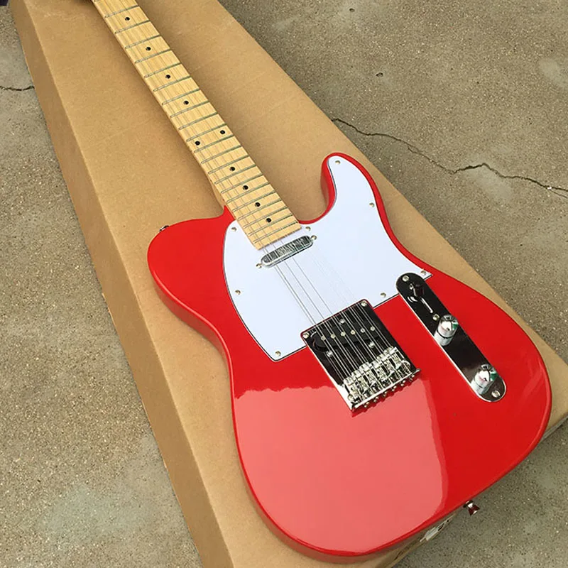 

2018 new, red 12 string electric guitar, factory outlet, color can be customized