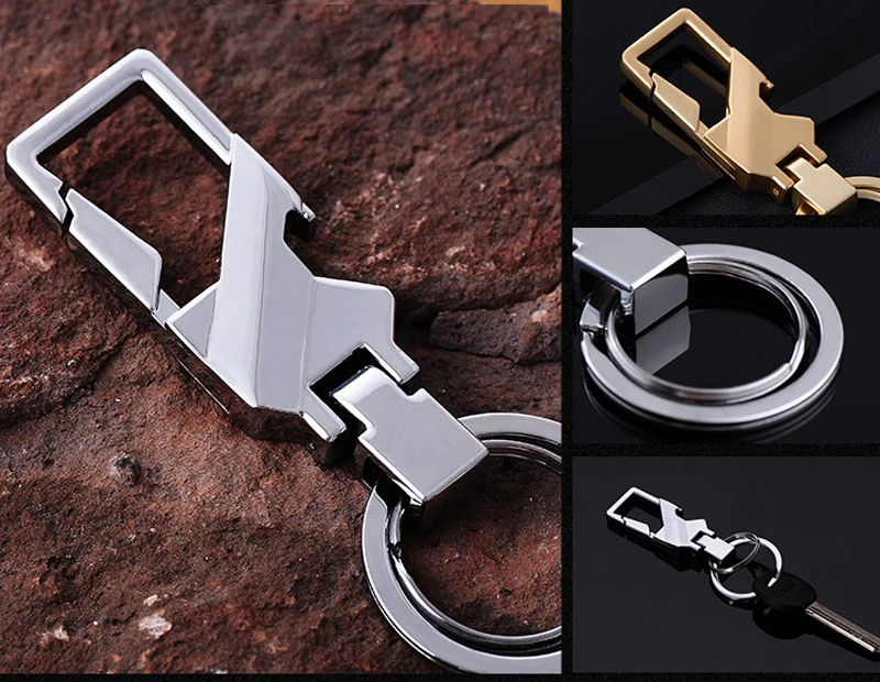 Для Мужчин's Бизнес Стиль черный брелок креативный ключ цепи кулон металлические брелок с кольцом для ключей брелки Подвески открывалка для бутылок стайлинга автомобилей