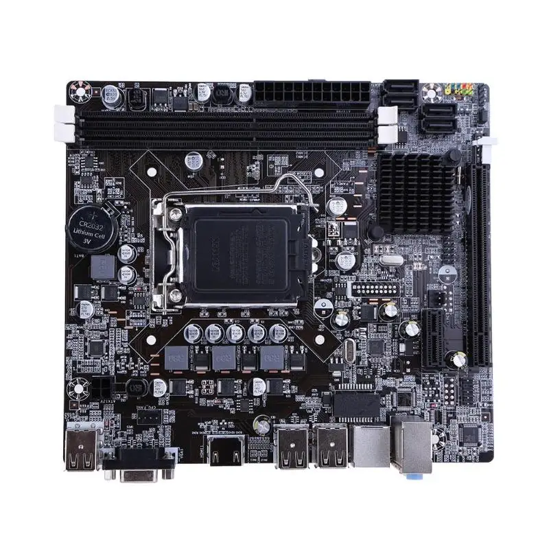 

H61 Desktop Computer Mainboard Motherboard 1155 Pin CPU Interface Upgrade USB3.0 B75 Network Card Core Display Card