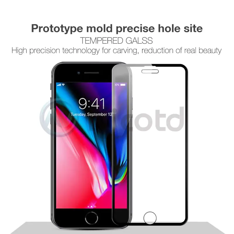 tempered glass for iphone 8 7 6 plus full cover (2)