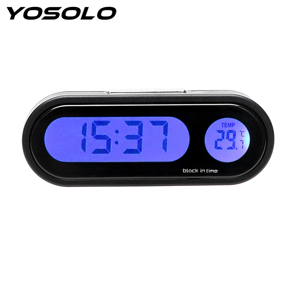 YOSOLO 2 In 1 Digital Clock Thermometer Mini Automobiles Decor Car Car Ornaments Decoration Interior Accessories Car-Styling YOSOLO 2 In 1 Digital Clock Thermometer Mini Automobiles Decor Car Car Ornaments Decoration Interior Accessories Car-Styling