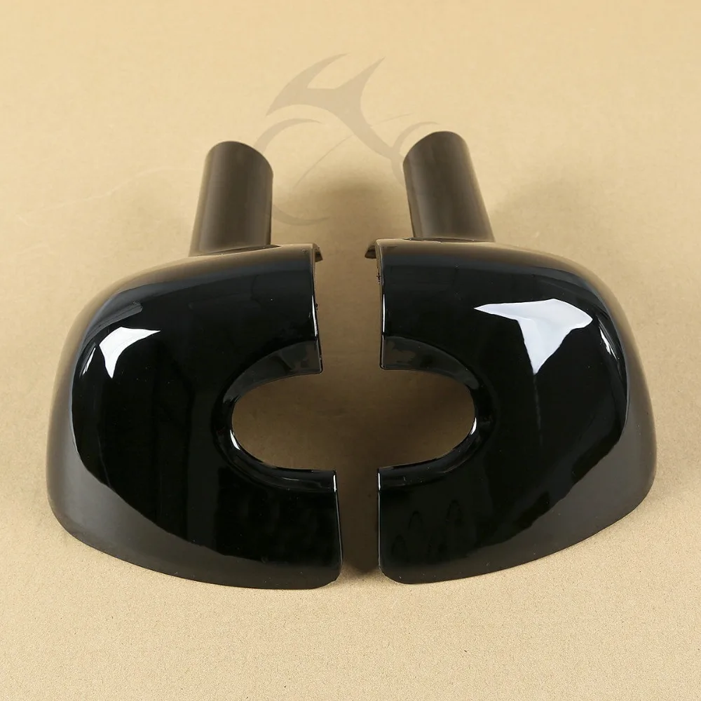 

Left and Right Lower Vented Leg Fairing Caps For Harley Touring Models FLT FLHT FLHRC Black 1983-2013 2012
