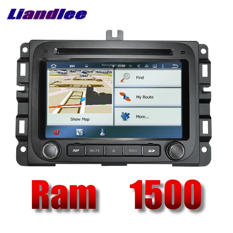 Perfect Liandlee Car Multimedia Player NAVI For Dodge Ram 1500 Truck 2014~2018 Car Touch Screen Radio DVD Stereo GPS Navigation 4