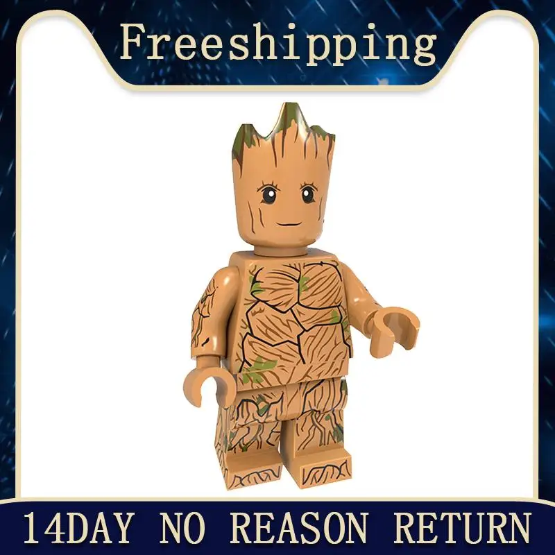 

Single Sale Super Heroes Groot Thor Thanos America Captain Iron Man War Machine The Hulk Building Blocks Toys Kids Gift PG1983