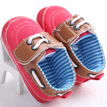 

Newborn infant baby boy girl spring and autumn T-type strap soft bottom canvas leisure walking children's shoes