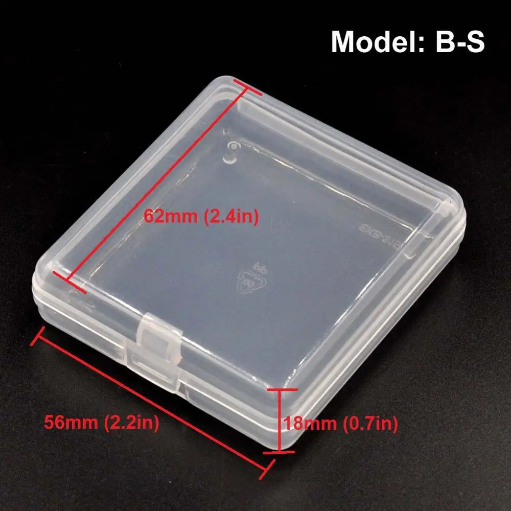 Век B Тип пластиковый ящик для хранения с замком для ювелирных изделий, ремонт деталей инструментов, выпуск карточек, приманки, винты, кнопки - Цвет: B-S