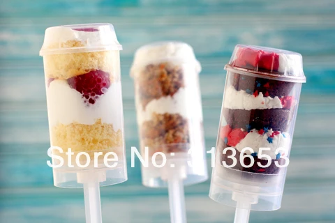 new arrival push up pop containers for cake/ice cream
