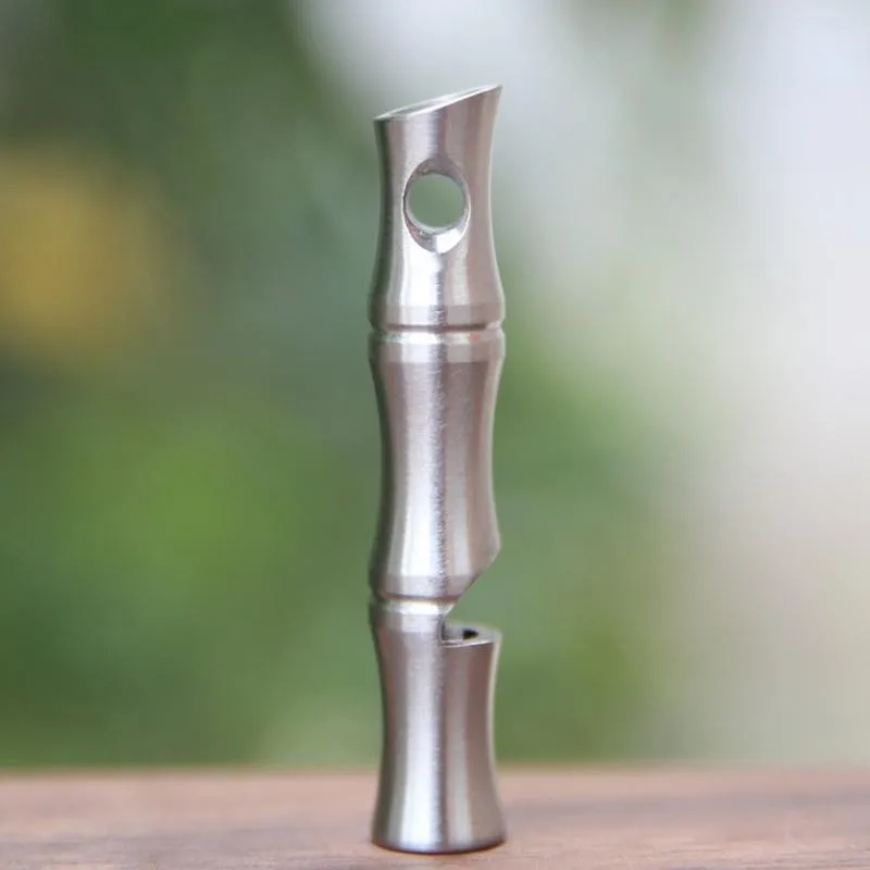 

Stainless steel outdoor camping survival whistle self-defense life high decibel metal whistle EDC outdoor distress survival tool