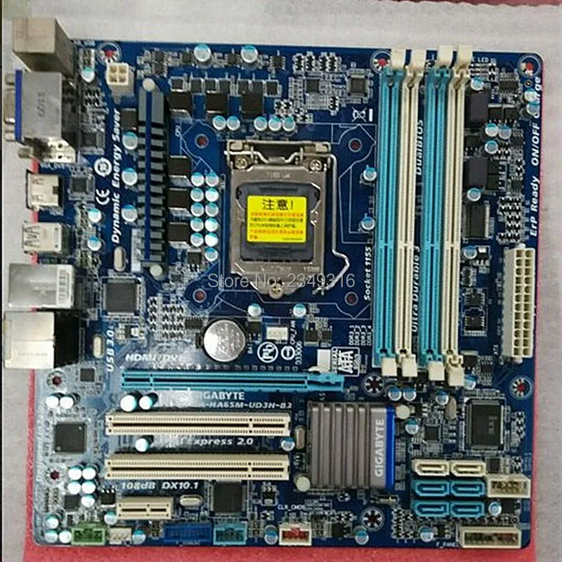 Для Gigabyte GA-HA65M-UD3H-B3 рабочего Материнская плата HA65M-UD3H-B3 H61 LGA 1155 i3 i5 i7 DDR3 микро-atx корпус полностью Тесты