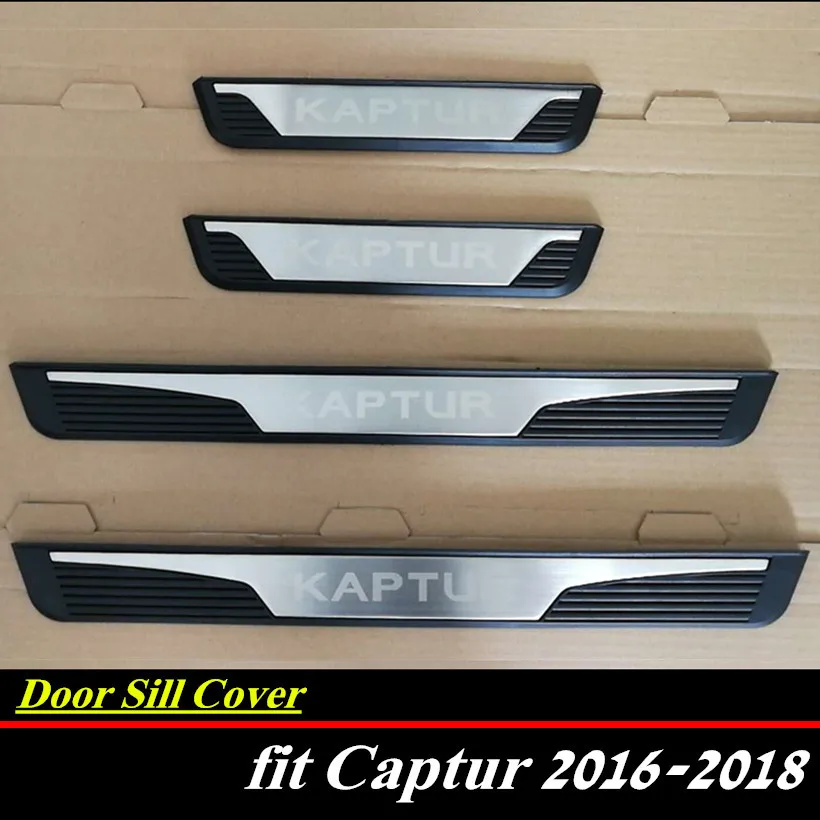Goede Kaptur Instaplijsten Cover Rvs Ingebouwde Plastic Auto Instaplijsten Beschermende Platen voor RENAULT KAPTUR CAPTUR 2016 2018