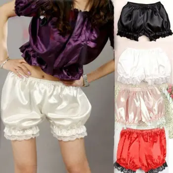 

Women Sweet Lolita Lace Floral Pumpkin Short Pants Lady Stretch Beach Casual Cotton Bloomers Under Shorts