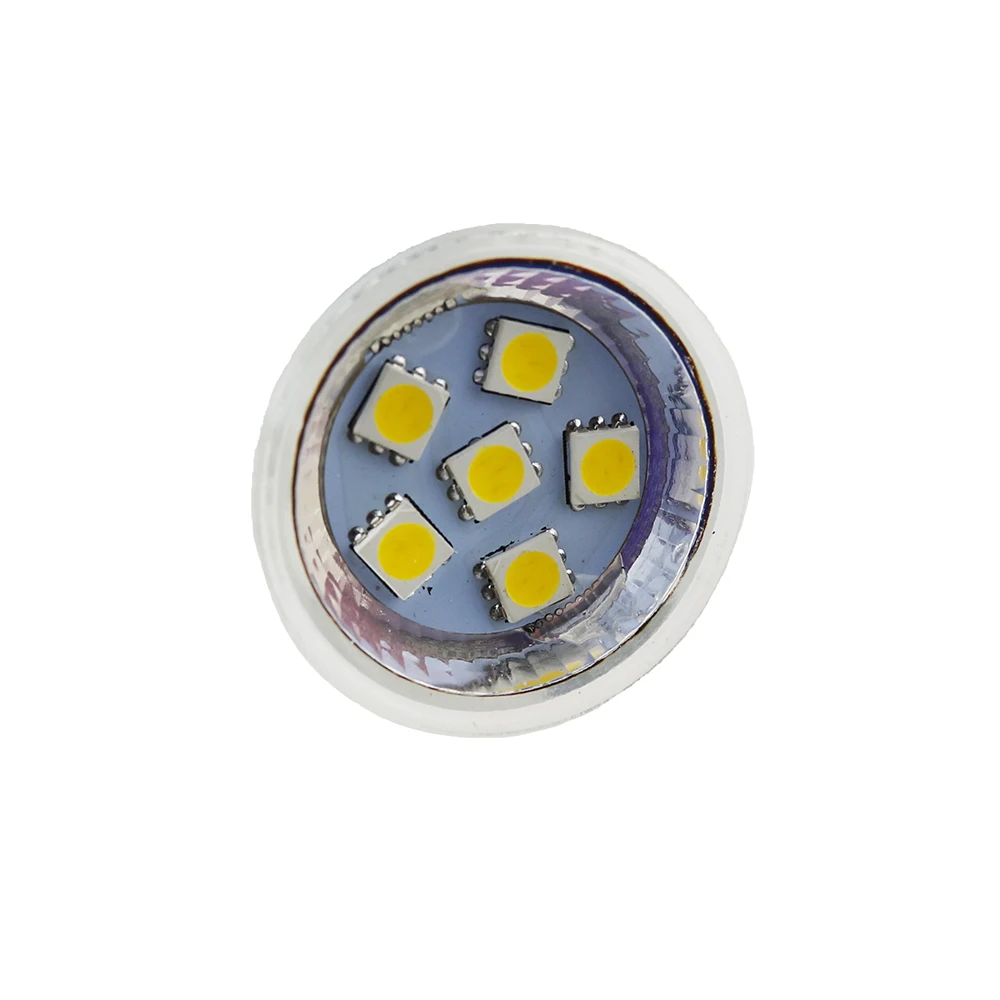 Светодиодная лампа направленного света MR11 2 Вт 3 12 В DC Mini Cup GU4 9 SMD5050 теплый белый