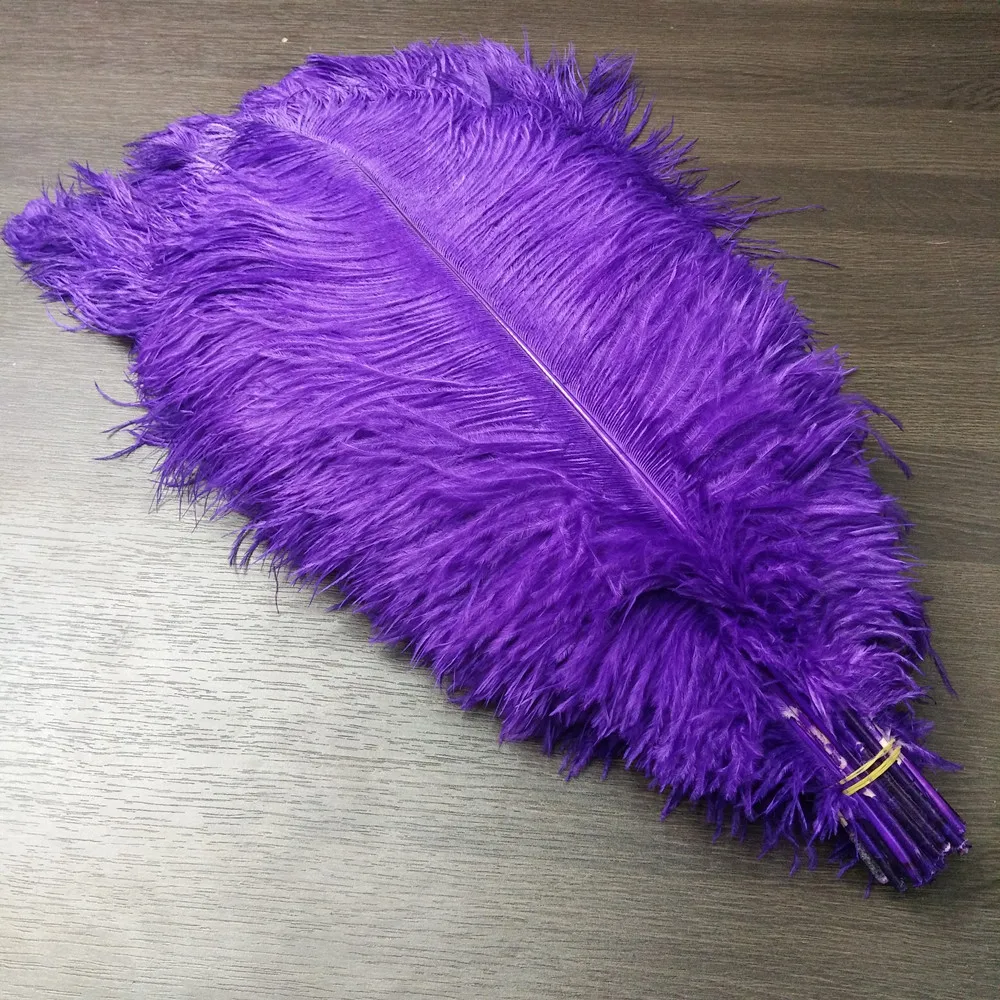 10pcs/lot Beautiful Highquality Purple Ostrich Feathers 4045