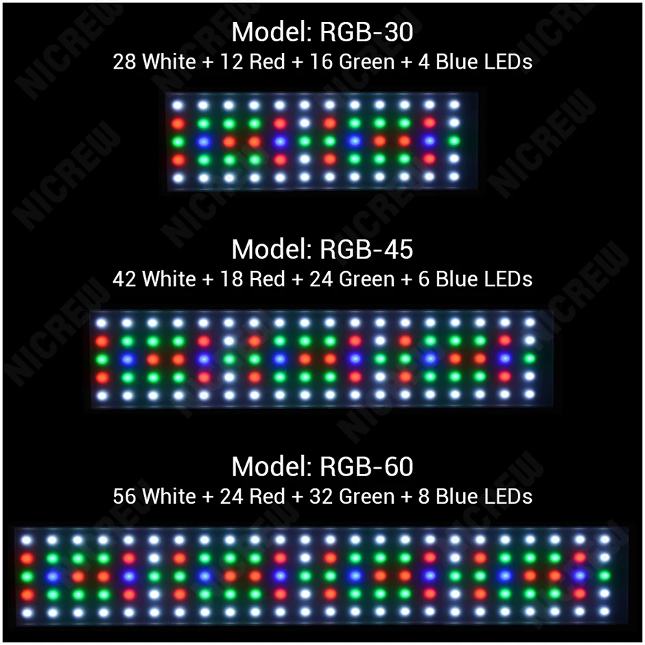 NICREW Chihiros RGB аквариум светодиодный светильник полный спектр светильник ing для водных растений яркость регулируемый костюм для 30 см до 80 см бак