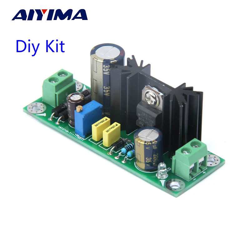 

Aiyima LM317 Positive Rectifier Filter Power Board AC to DC Step-down Regulator Circuit Board DIY Kit Amplifier