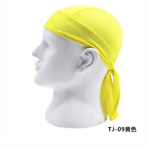 Дышащая многофункциональная Мужская велосипедная повязка на голову велосипедная бандана пиратский платок на голову - Цвет: Цвет: желтый
