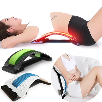

Back Stretch Equipment Massager Massageador Magic Stretcher Fitness Lumbar Support Relaxation Spine Corrector Pain Relief
