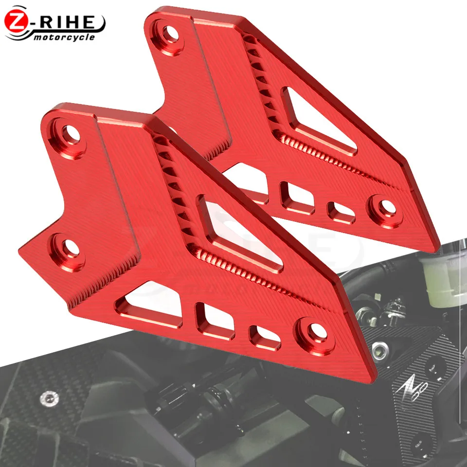 

CNC Aluminum Foot Peg Heel Protection Protective Motorcycle Accessories Film Mount Heel Guard Protector For Kawasaki Z900 2017