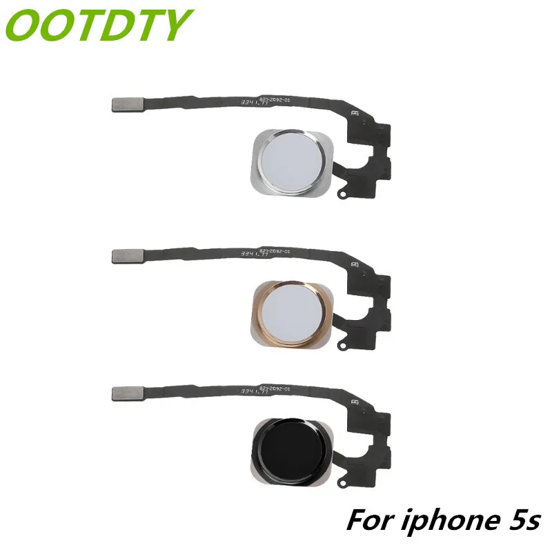 OOTDTY Home Button Sensor Back Key Assembly Flex Cable Ribbon Replacement Parts For iPhone 5S | Электроника