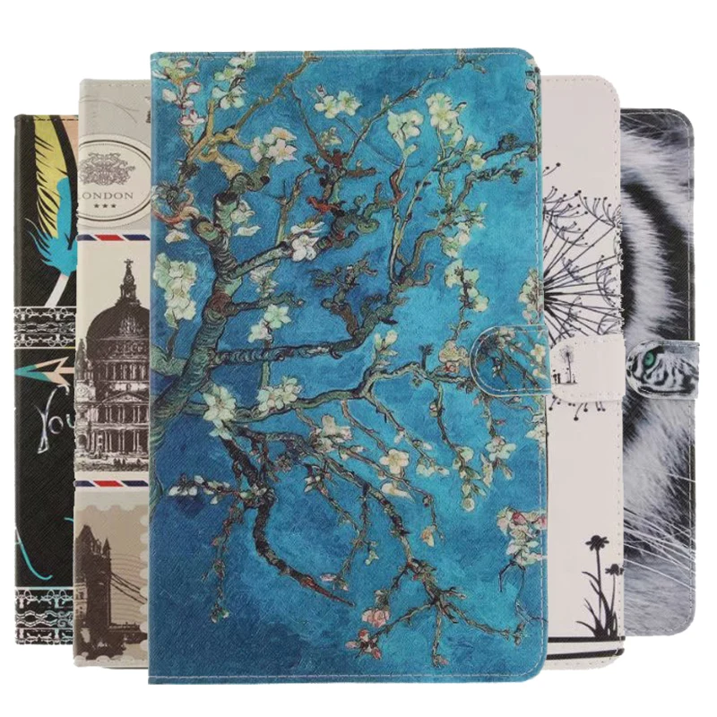 

For Samsung tab A 8.0 2017 T385 Animal Prints Leather Case Cover PU Slim Smart Stand Case for Galaxy Tab A 8.0 T380 Tablet Funda