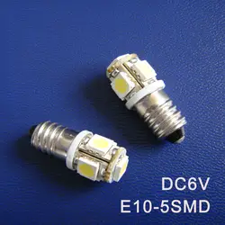 Высокое качество DC6.3V 6 В E10 LED Предупреждение сигнал, указывающий лампа сигнальная лампа инструмент свет pinballs лампы Бесплатная доставка 20