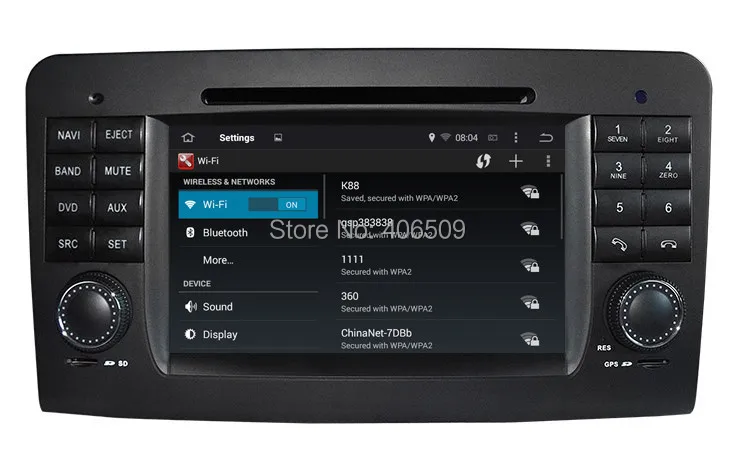 Perfect Android 8.0 Car DVD Player for Mercedes Benz GL / ML W164 ML300 ML350 ML450 ML500 with GPS Navigation Radio BT USB 4Core 4G+32G 3