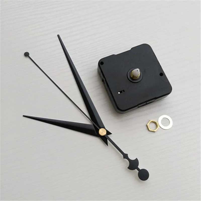 

Wholesale 50PCS Wall Quartz Clock Kits Sweep No Tic Fit Up DIY Black Hands Repair Tool