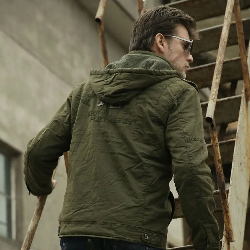 sherpa lined military jacket