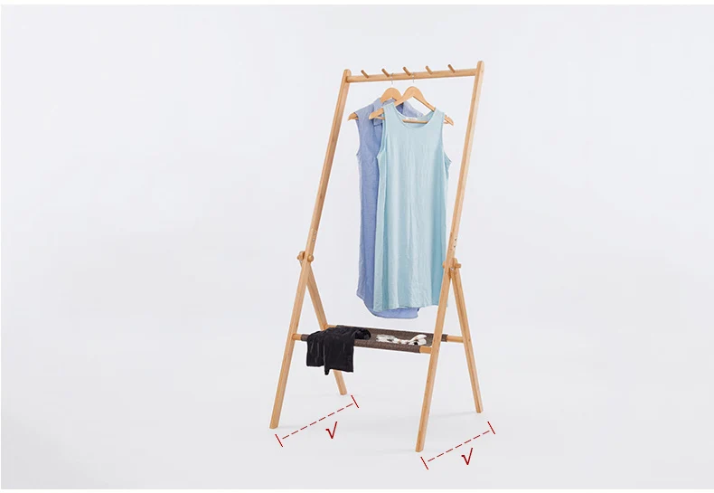 ZEN'S бамбуковая подставка для одежды Многофункциональная вешалка для одежды и шляпы сложенная подставка для пальто домашняя мебель