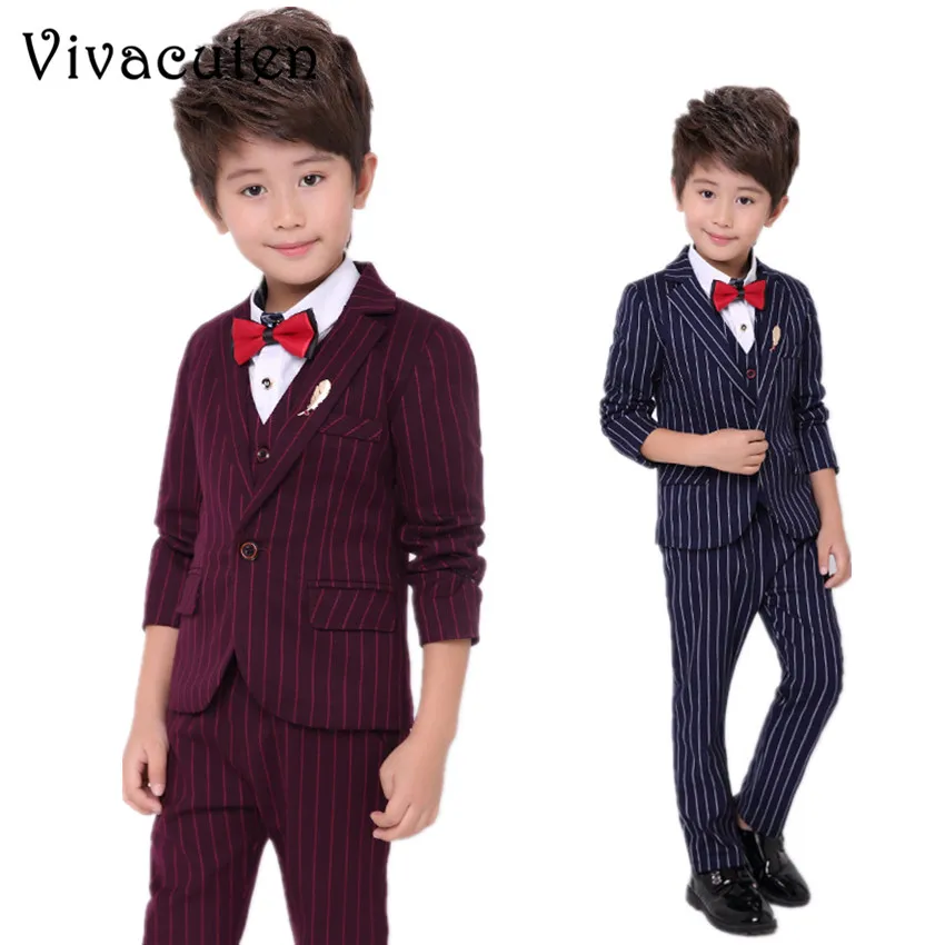 Toddler Boys Suits Formal Wedding Party Suit Fashion Blazer+Pants Kids Prom Suit