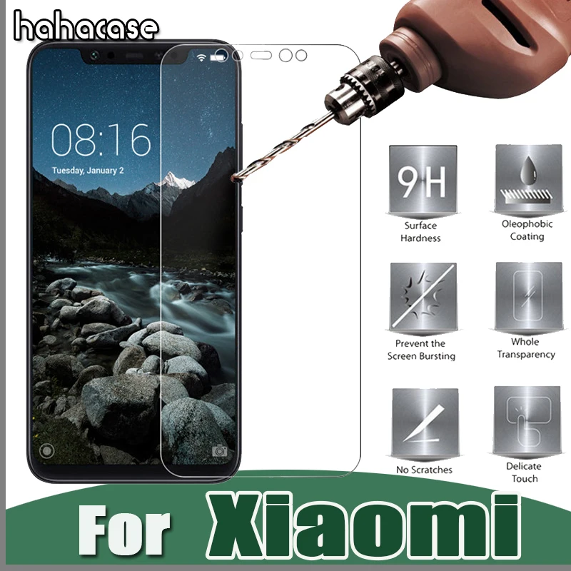 

10pcs 9H Tempered Glass Screen Protector For Xiaomi Mi 9 8 SE 8X Pro 6 Plus 6X Toughen Protective 2.5D Premium Guard Shield