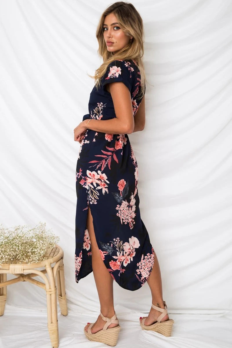 Navy-Pink-Floral-Print-Pencil-Dress-LC610089-5-6