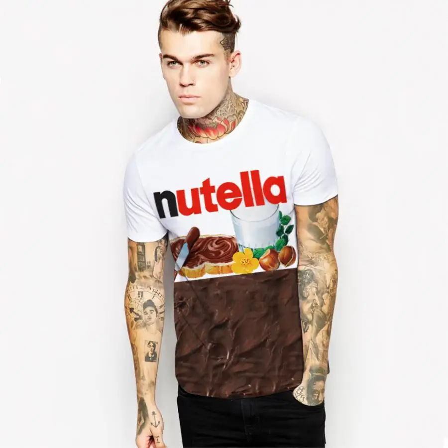 3D футболка Nutella Spoof Fun Life Like Father Chocolate Sauce Забавные футболки комплекты топы S 3XL новый