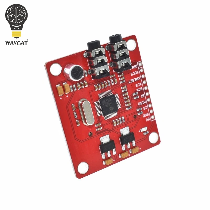 WAVGAT VS1053 VS1053B MP3 модуль для Arduino UNO коммутационная плата с слотом для sd-карты Ogg Запись в реальном времени для Arduino UNO