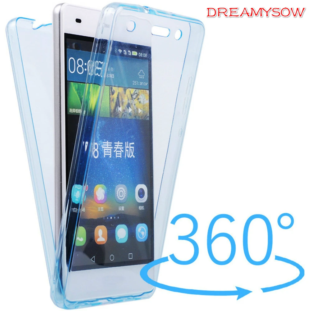 Чехол для huawei P20Lite Mate10 Lite P10Lite/плюс P8 P9Lite 2017 Nova Honor8 GR3 полный Ударопрочный Мягкий Clear