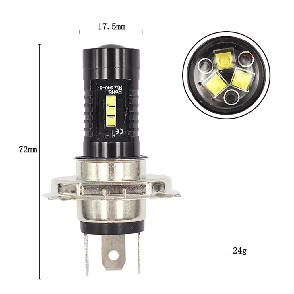 WUPP передние противотуманные фары автомобиля H4 2525 60 Вт 12 В 1960LM 12LED Противотуманные фары лампы высокой мощности 6000 K противотуманные фары H4 2525 12led