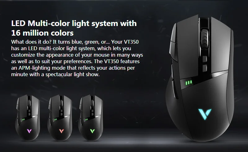 Rapoo E-sports игровая мышь светодиодный волшебный свет 11 программируемых клавиш беспроводной/проводной режимы перезаряжаемая Dota 2 компьютерная геймерская мышь