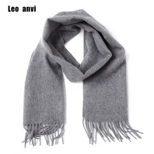 Leo anvi 100 wool cashmere winter scarf for men women fashion shawls echarpe male High quality