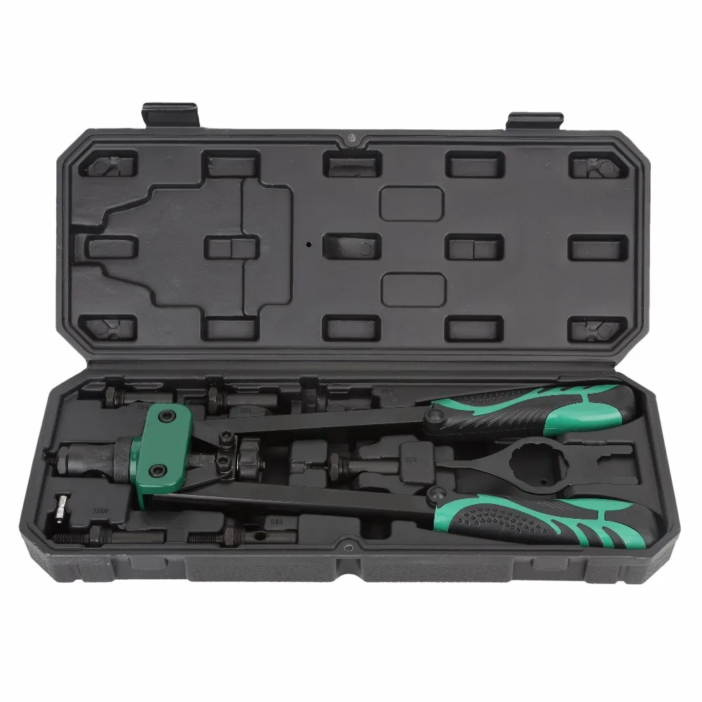 

13'' 14 inch Hand Riveter Screw Gun Tool Rivet Nut Gun 360mm Manual Riveter Double Handles Nail Gun M3 To M10