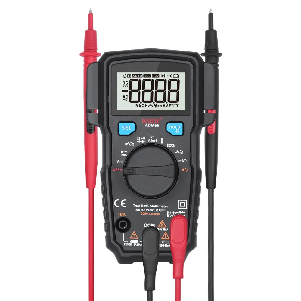 

Digital Multimeter True RMS Multimetro DC AC Voltage Current Meter Capacitance Resistance Diode Tester Voltmeter Ammeter LCD