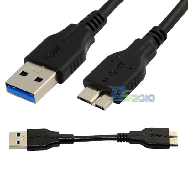 Высокое качество 10 см 4 ''USB 3,0 A штекер для Micro Мужской 10-контактный Короткий Кабель-адаптер для передачи данных черный