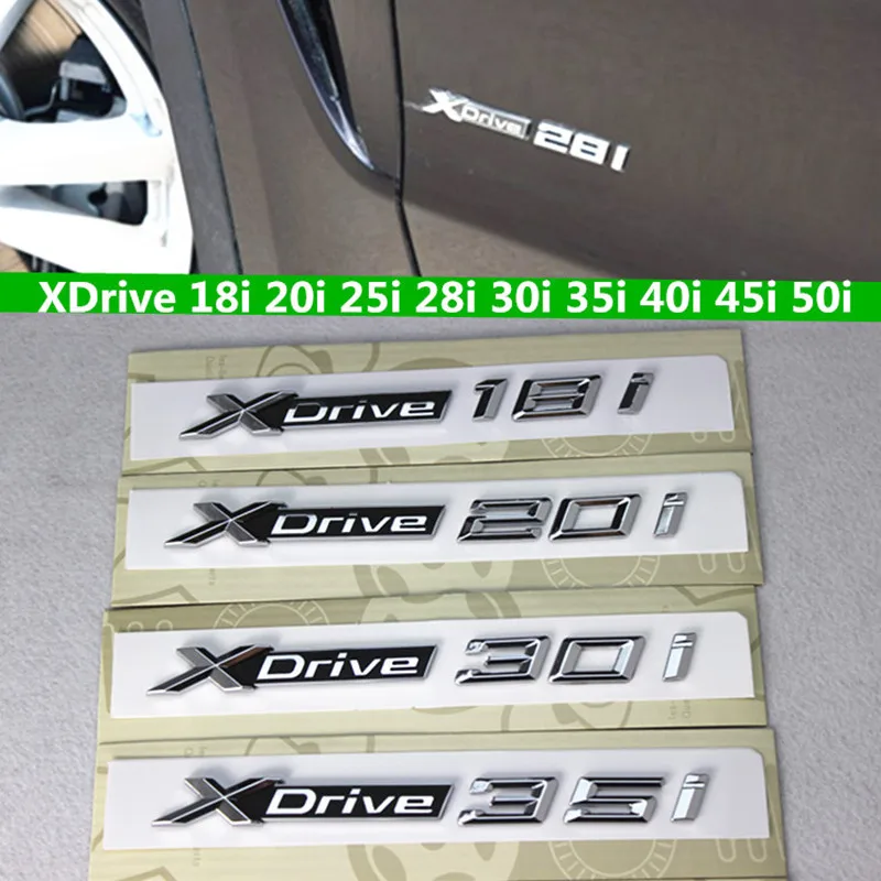 3D ABS Xdrive 20i 28i 30i 35i 40i 50i эмблема значок для крыла автомобиля наклейки BMW X1 E84 F48 X3 E83 F25