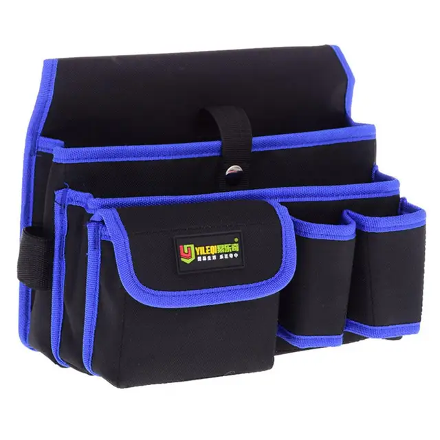 Waist Canvas Carpenter Tool Bag Multi functional Repair Bag with Belt